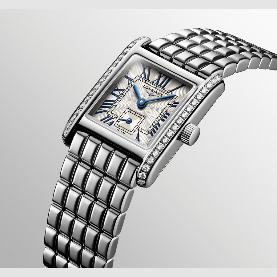 Đồng Hồ Longines Mini Dolcevita Nữ 21.5x29mm Xám Vân